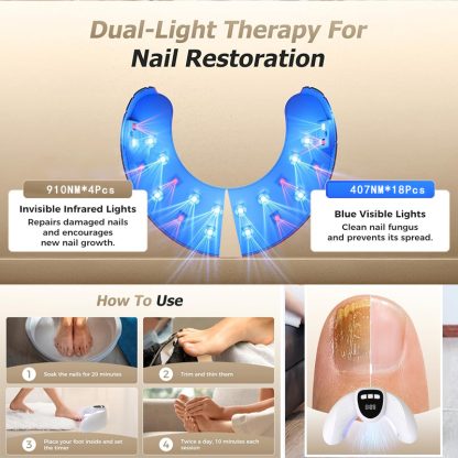 Nail Fungus Laser Treatment LED Light Device(Model:HK707) - Image 5